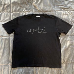 Zara Men’s “Important Vibes” Black T-Shirt - XL